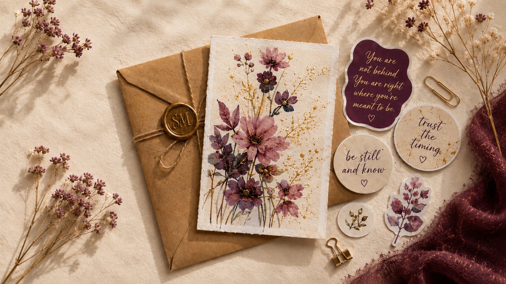 The Spark unboxing: envelope, art card, and stickers